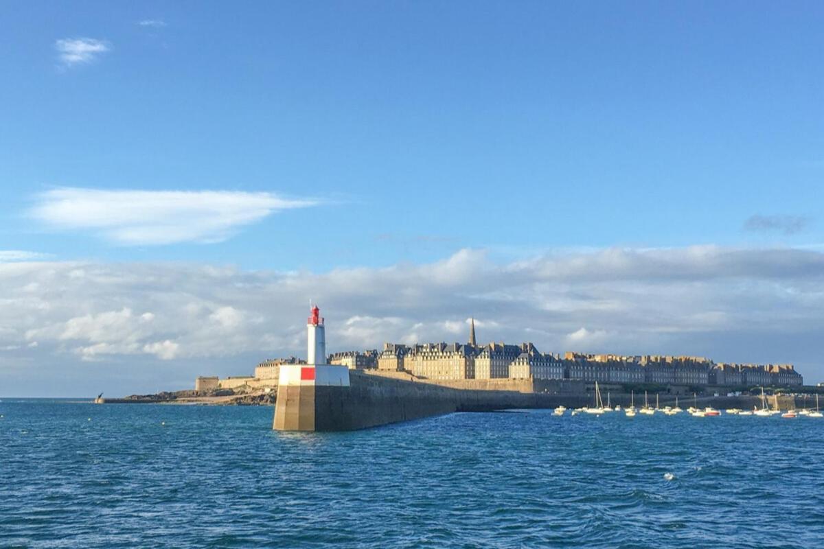 L Ostra 1, Appartement Haut Standing Front De Mer A Cancale Sur Le Port De La Houle 외부 사진